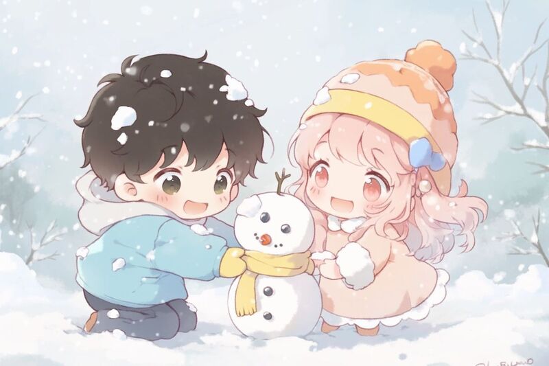 Hình chibi cặp đôi