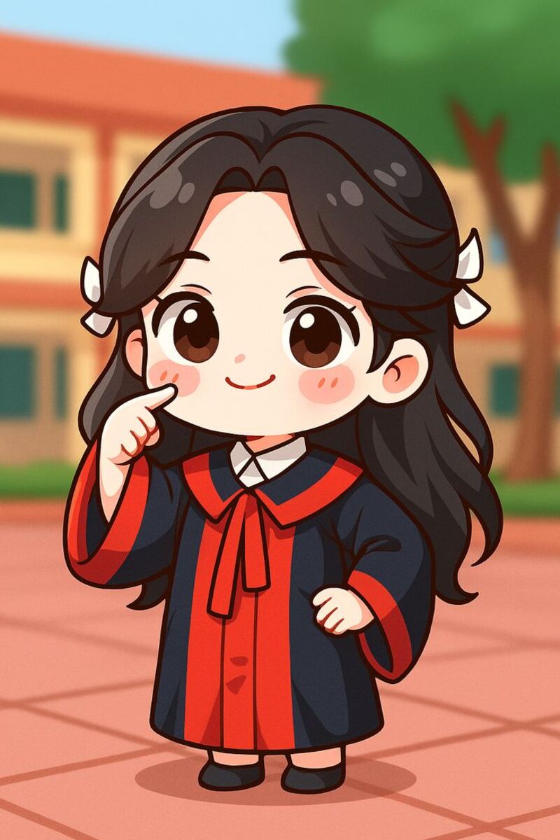Hình ảnh học sinh chibi dễ thương