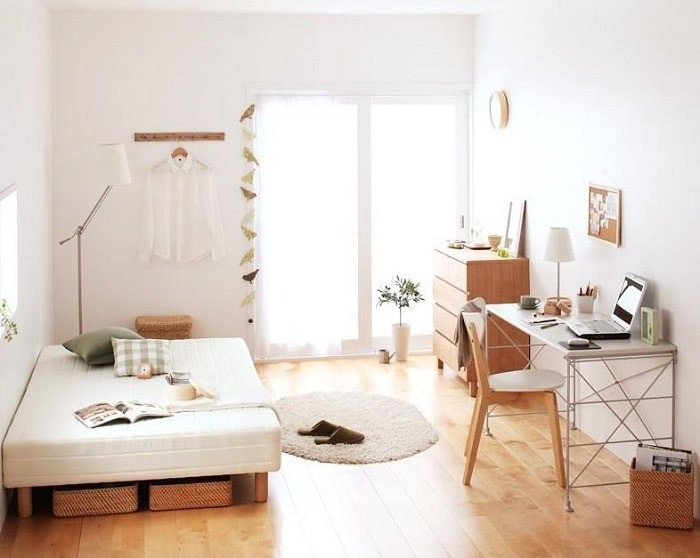 Decor phòng ngủ với gam màu nhẹ nhàng