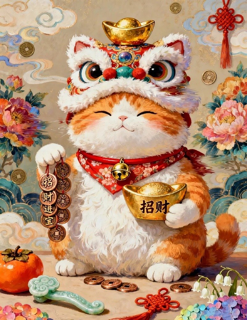 Hình ảnh mèo thần tài truyền thống Nhật Bản