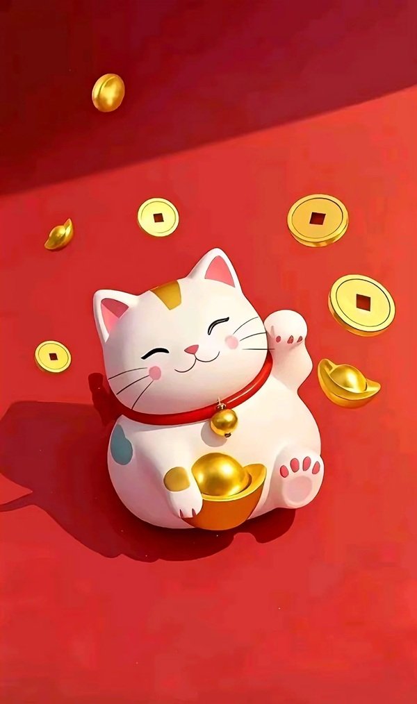 Hình mèo vàng cute làm wallpaper điện thoại