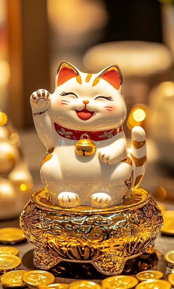 Hình ảnh mèo may mắn phù hợp làm avatar
