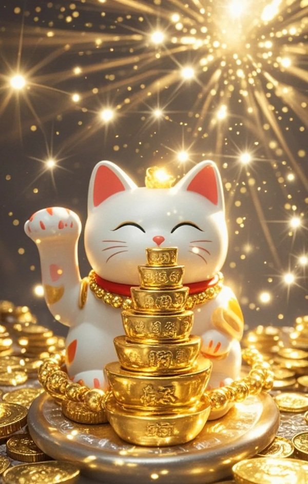 Mèo chiêu tài biểu tượng may mắn trong văn hóa Nhật