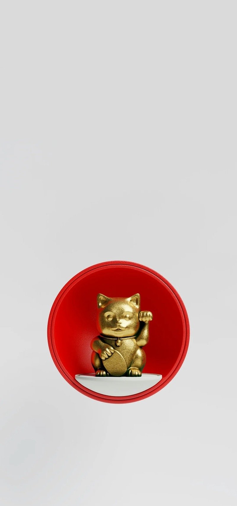 Hình mèo Maneki Neko đáng yêu với màu sắc rực rỡ