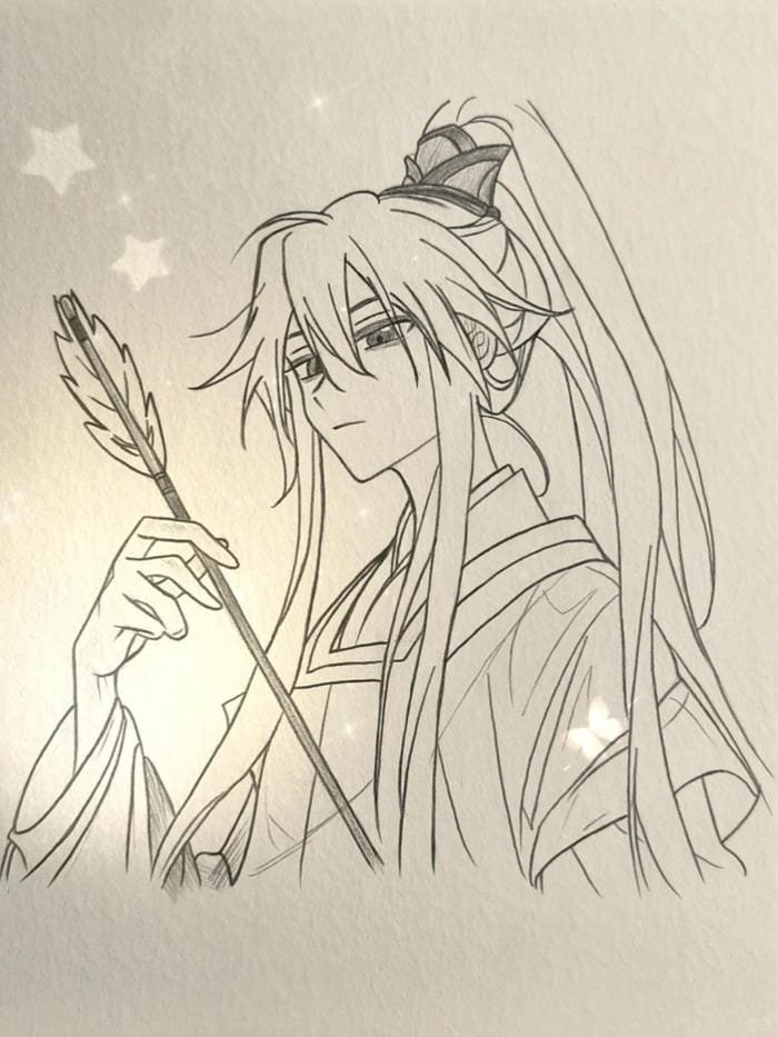 tranh anime nam fantasy