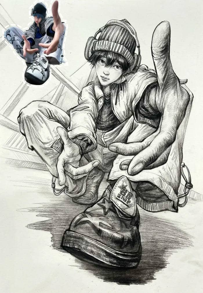 vẽ nhân vật anime nam