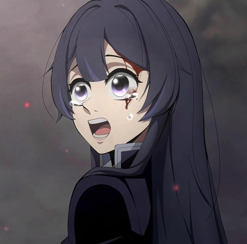 Khóc anime với ánh mắt ướt đẫm nỗi buồn