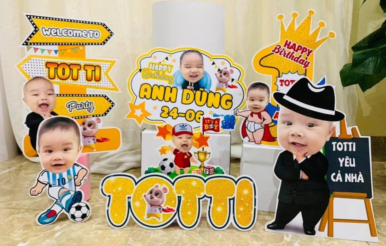 Chibi sinh nhật bé trai