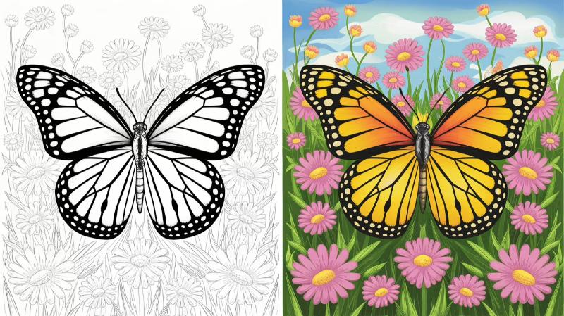 Butterfly Coloring Pages Featured Image 1