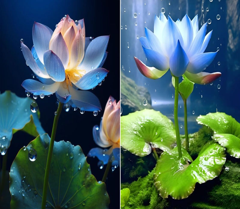 Hình nền hoa sen xanh không thể bỏ qua