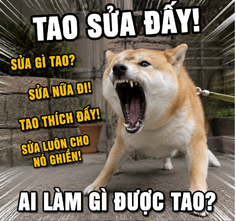 Đến cuối tháng, ví mỏng khiến chó sủa meme cũng chào thua.