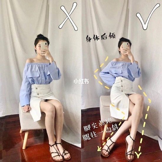 Ngồi xổm tạo dáng hình tam giác cũng sẽ giúp dáng chụp của bạn đẹp hơn