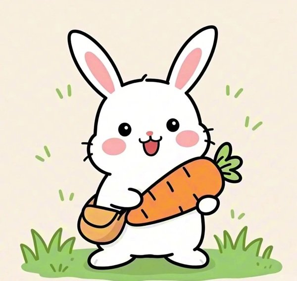Ảnh động vật nhỏ xinh với chú thỏ trắng