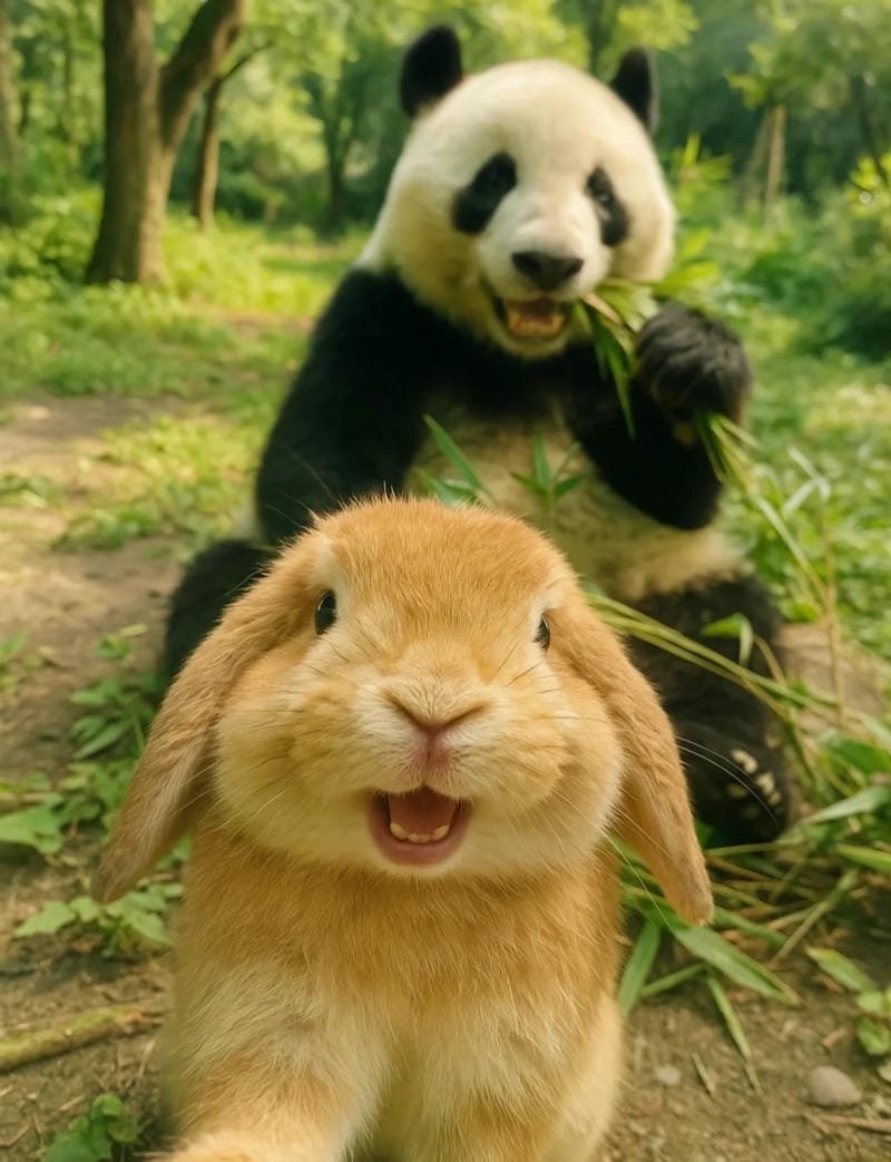 Hình ảnh con thỏ cute phong cách hoạt hình đáng yêu