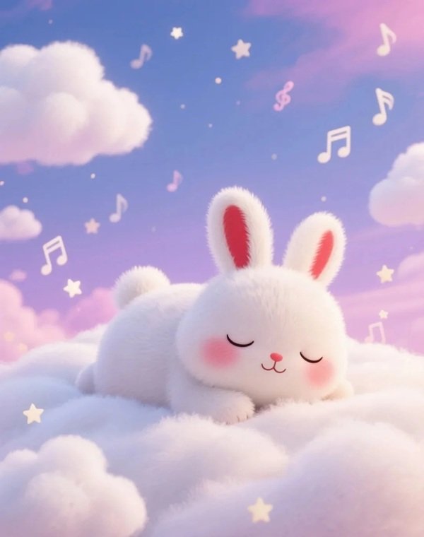 Chú thỏ nhỏ ngộ nghĩnh đang vui đùa
