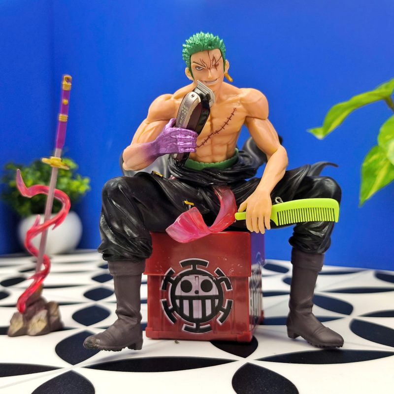 Mô Hình Tiệm Tóc Zoro Barber King Cao 17cm