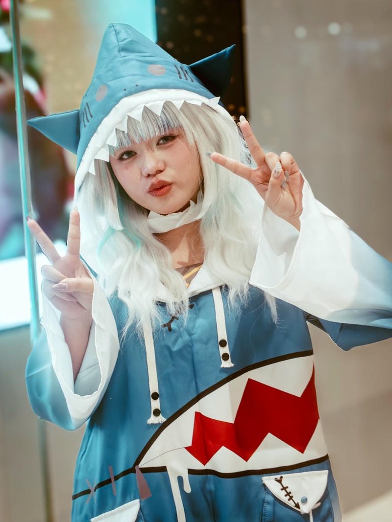 gawr gura cosplay áo truyền thống Nhật Bản