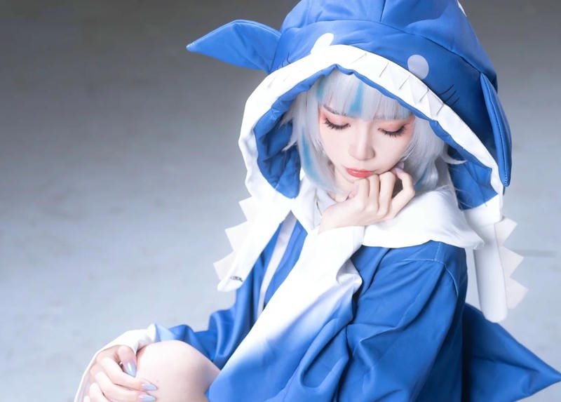 gawr gura cosplay chất lượng ảnh cao