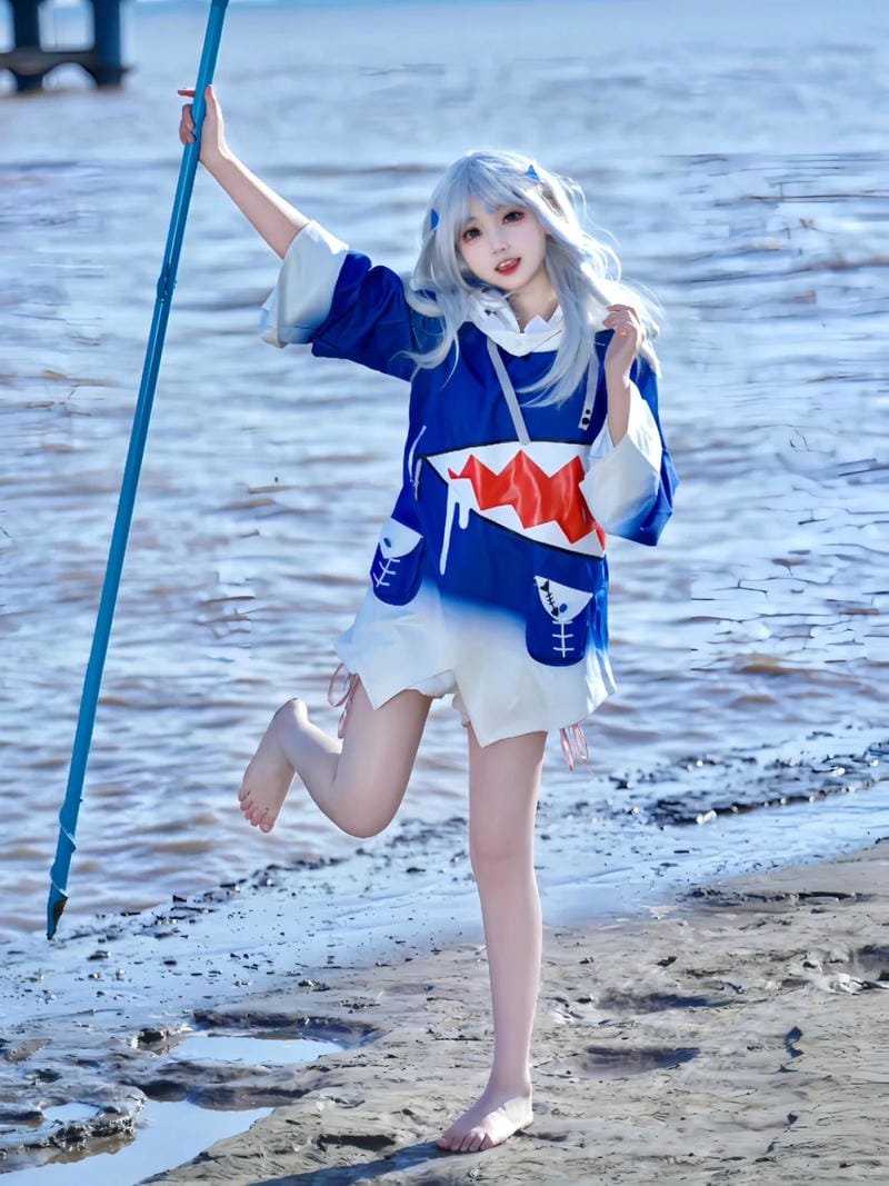 yaoyaoqwq cosplay nhân vật mặc đồ bơi