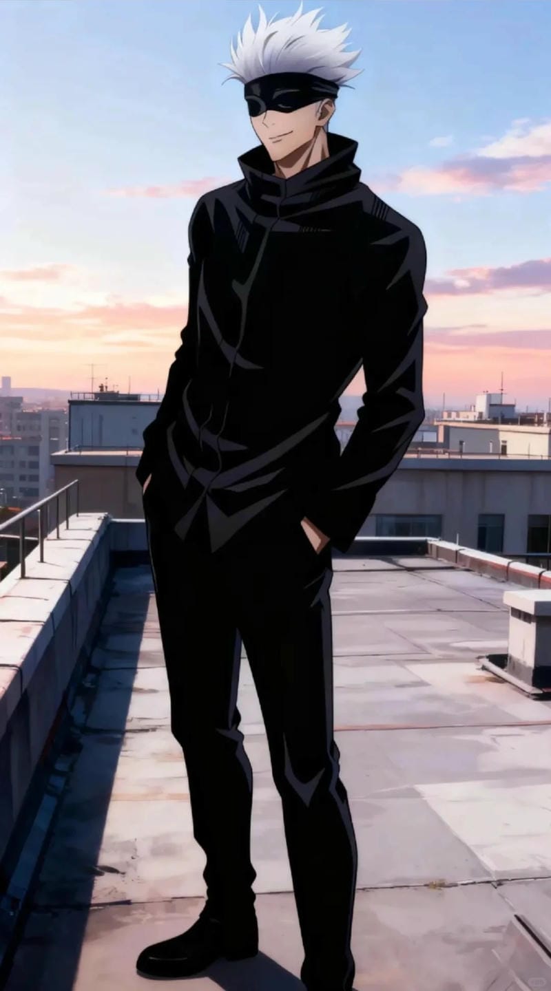 Ảnh Gojo Satoru anime đường nét rõ ràng đầy ấn tượng