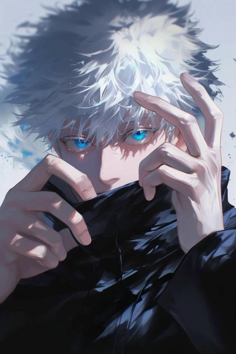 hình Gojo Satoru aura xanh