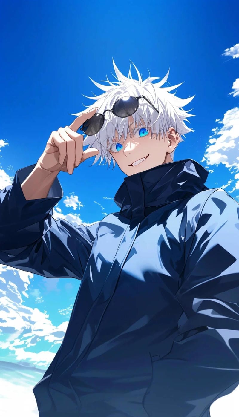 Ảnh Gojo Satoru anime khí chất riêng biệt đầy lôi cuốn