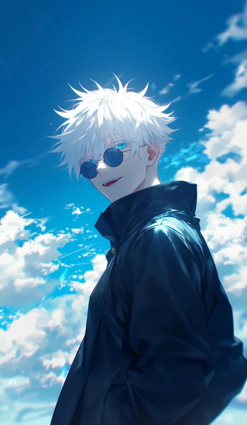 Ảnh Gojo Satoru anime phong cách mạnh mẽ và nổi bật