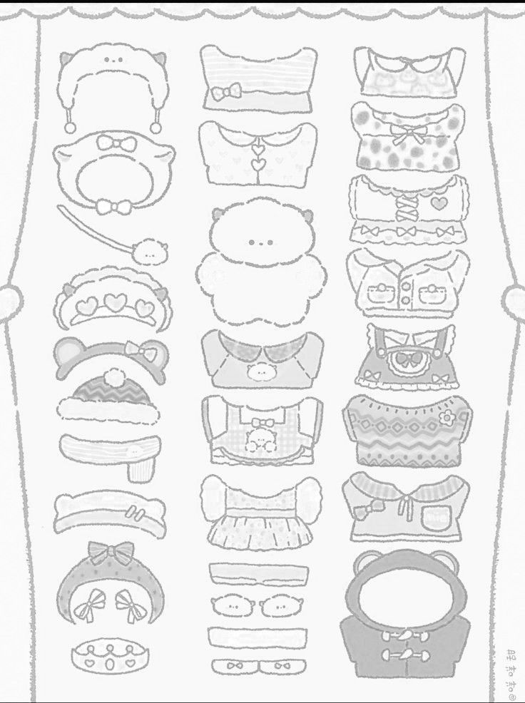 Diy Paper Doll | Người giấy cute, Nhà búp bê giấy không màu, Tô màu búp bê giấy