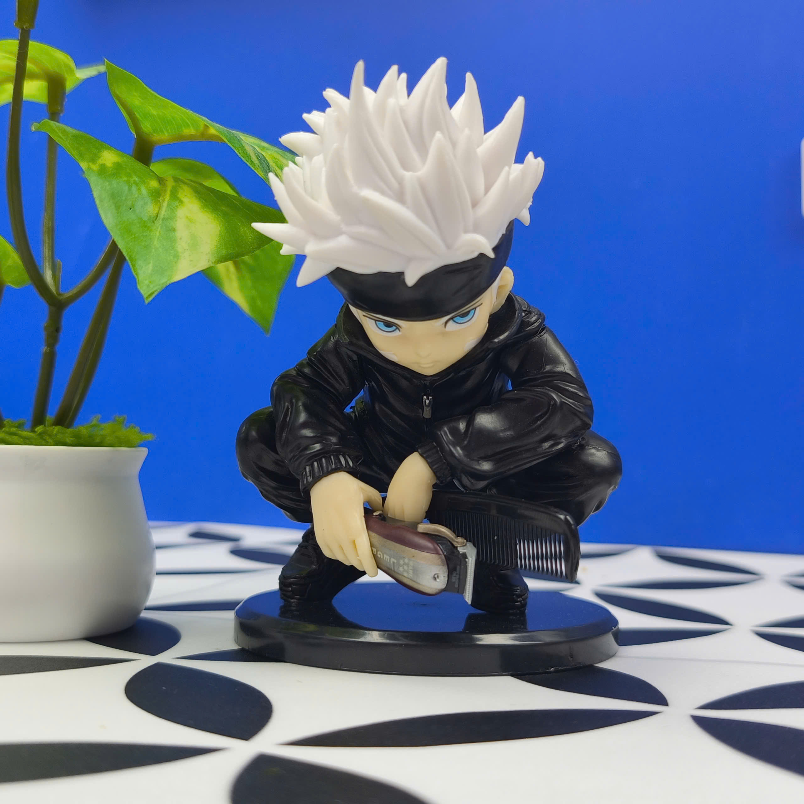 Mô Hình Tiệm Tóc Barber Gojo Satoru BlockBoy Cao 12cm