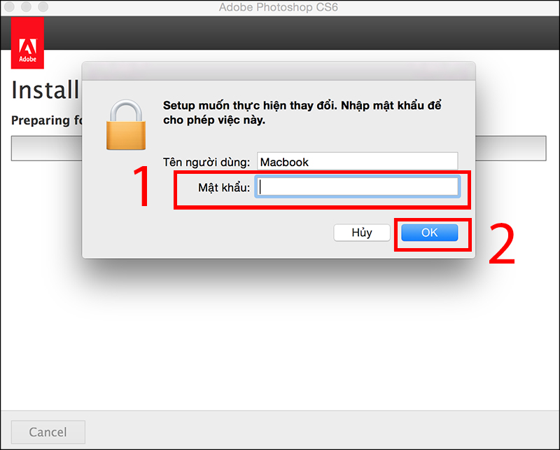 Chọn Adobe Photoshop CS6