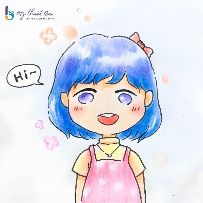 Hướng dẫn cách vẽ chibi nữ đơn giản siêu cute