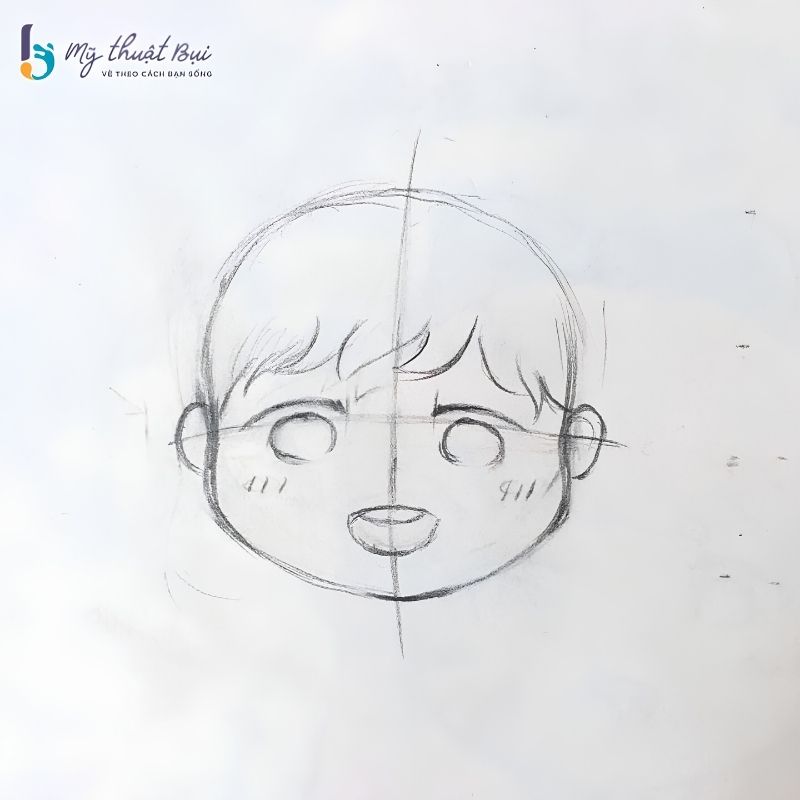 Vẽ tóc mái cho chibi