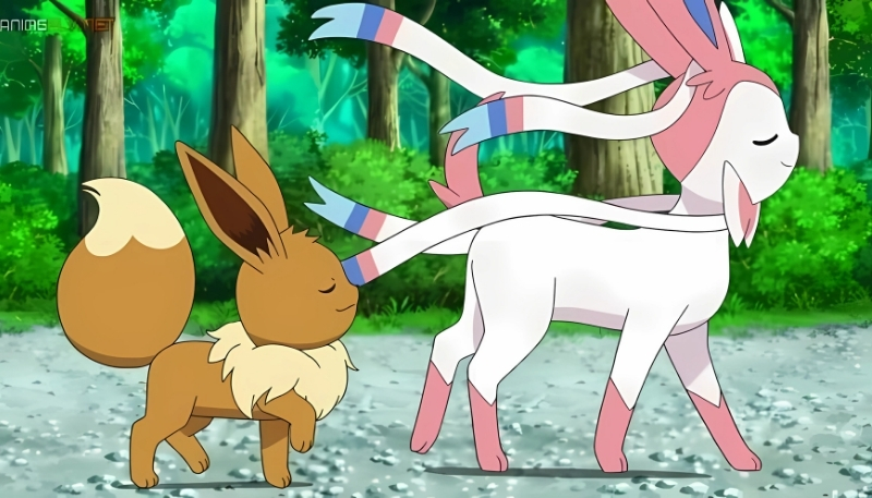 ảnh nền pokemon thiên thần sylveon đáng yêu