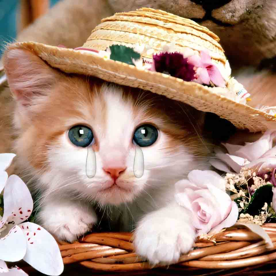 con meo hinh anh khoc cute 960px 960px avatar 10