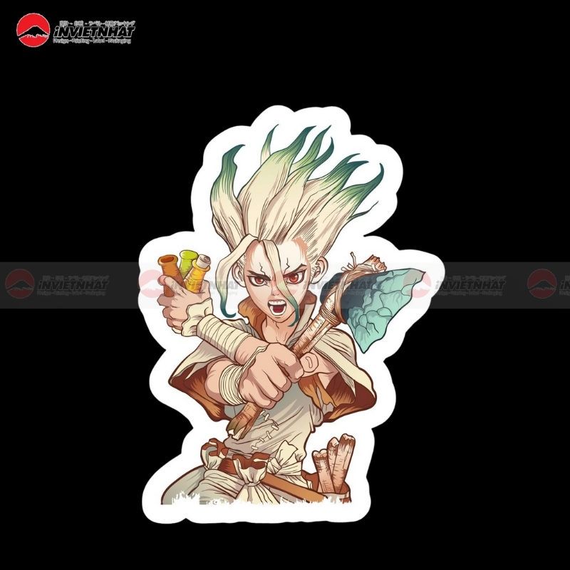 Sticker anime 3D
