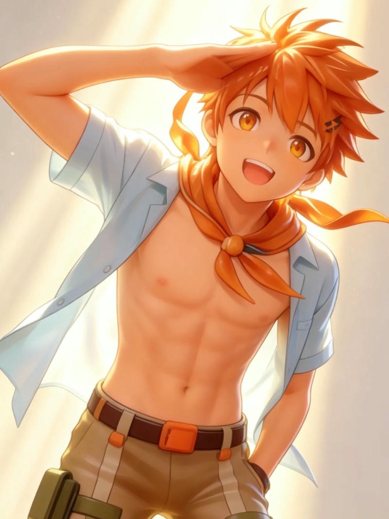 Ảnh anime nam 6 múi hình tượng mạnh mẽ