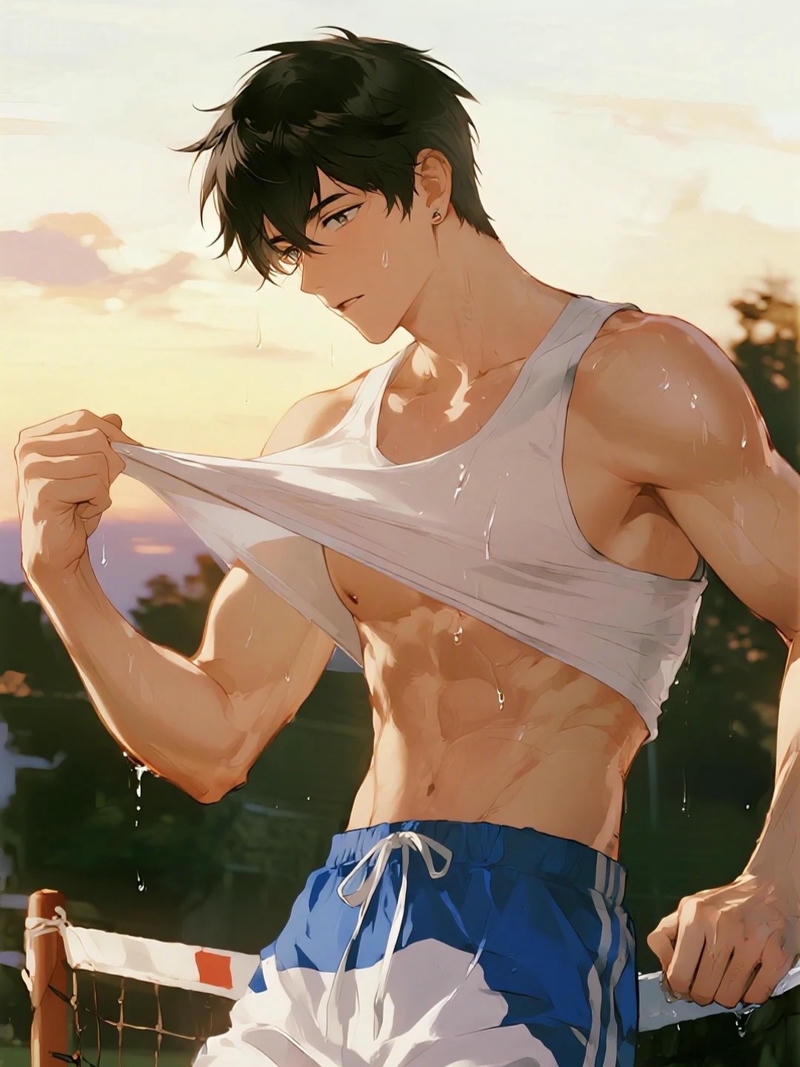 Anime nam sở hữu cơ bụng sáu múi