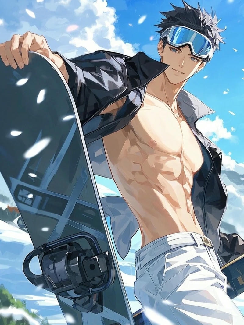 Ảnh anime nam 6 múi đường nét ấn tượng