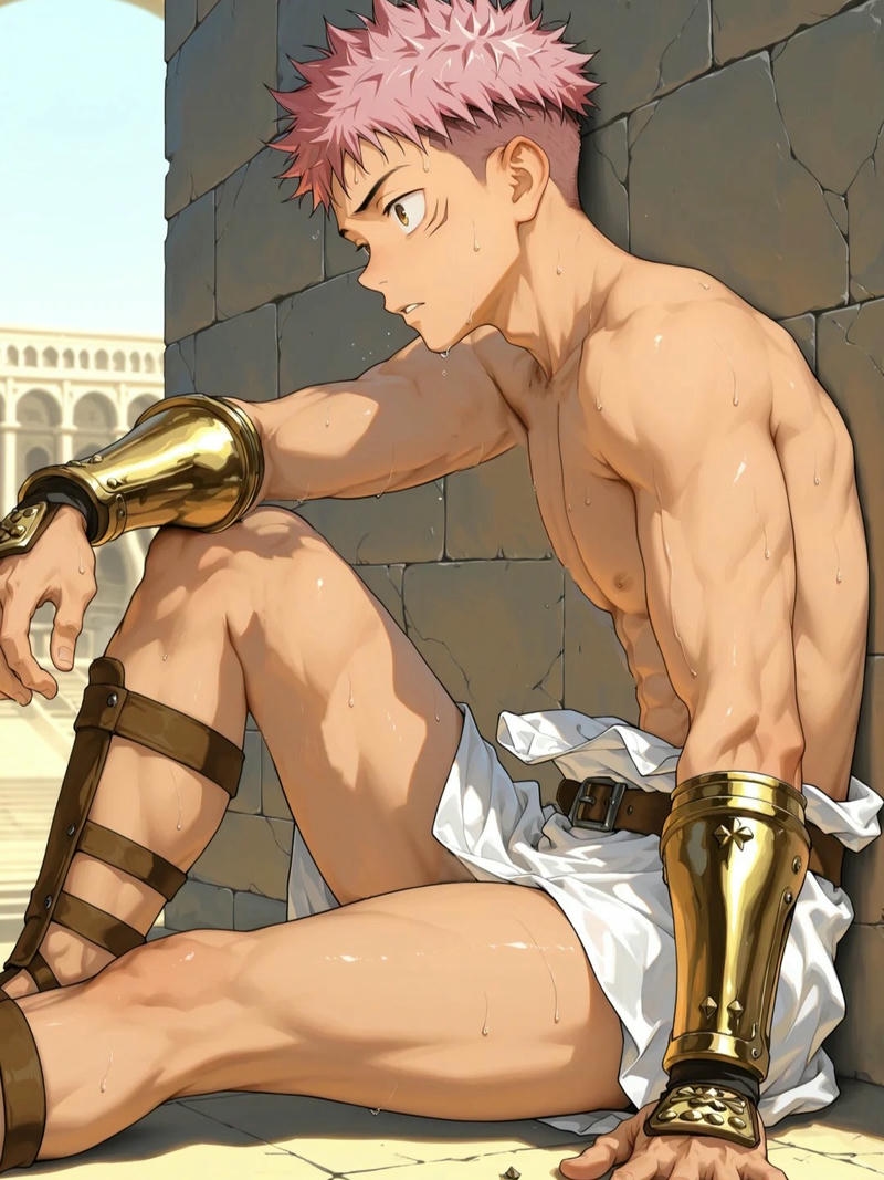 Ảnh anime nam cơ bụng săn chắc ấn tượng