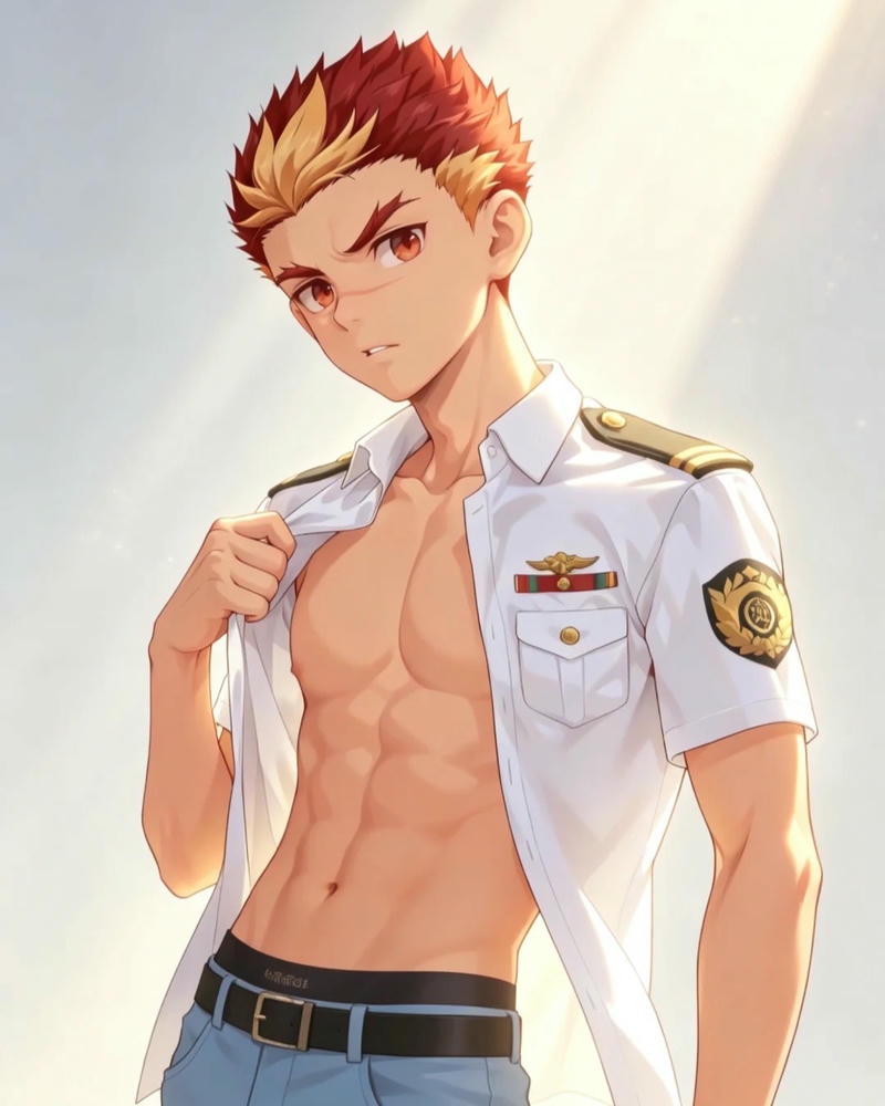 Ảnh anime nam 6 múi tạo hình cá tính