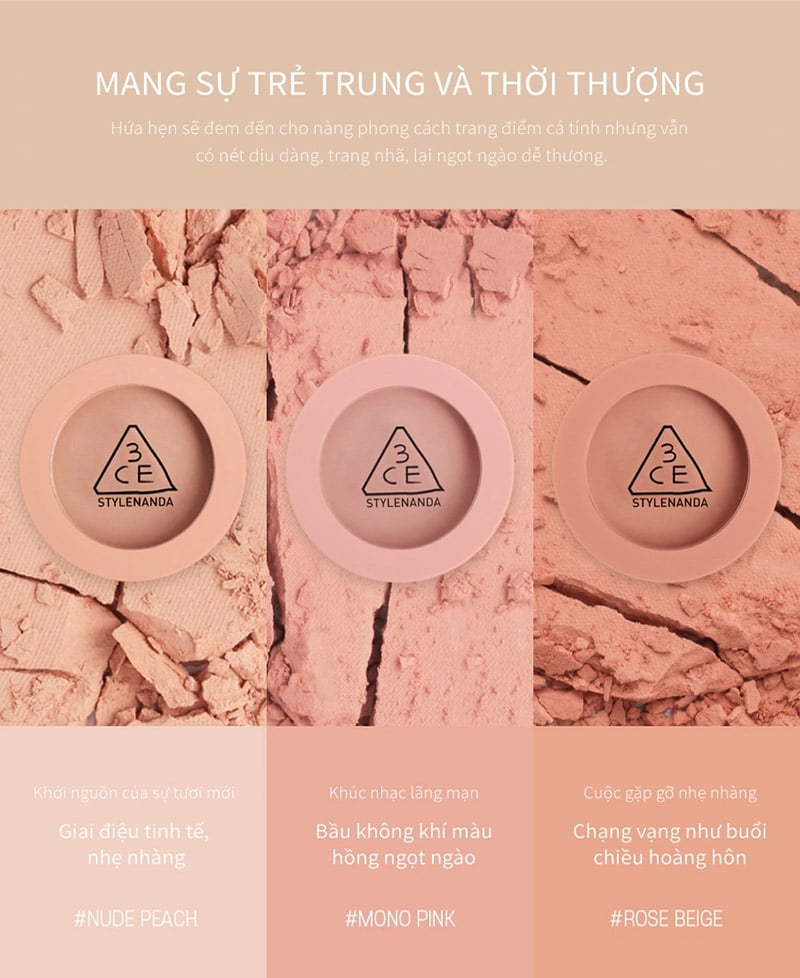 Phấn Má Hồng 3CE Face Blush
