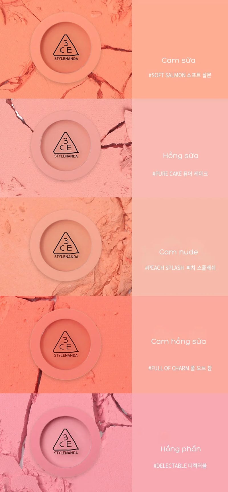 Phấn Má Hồng 3CE Face Blush