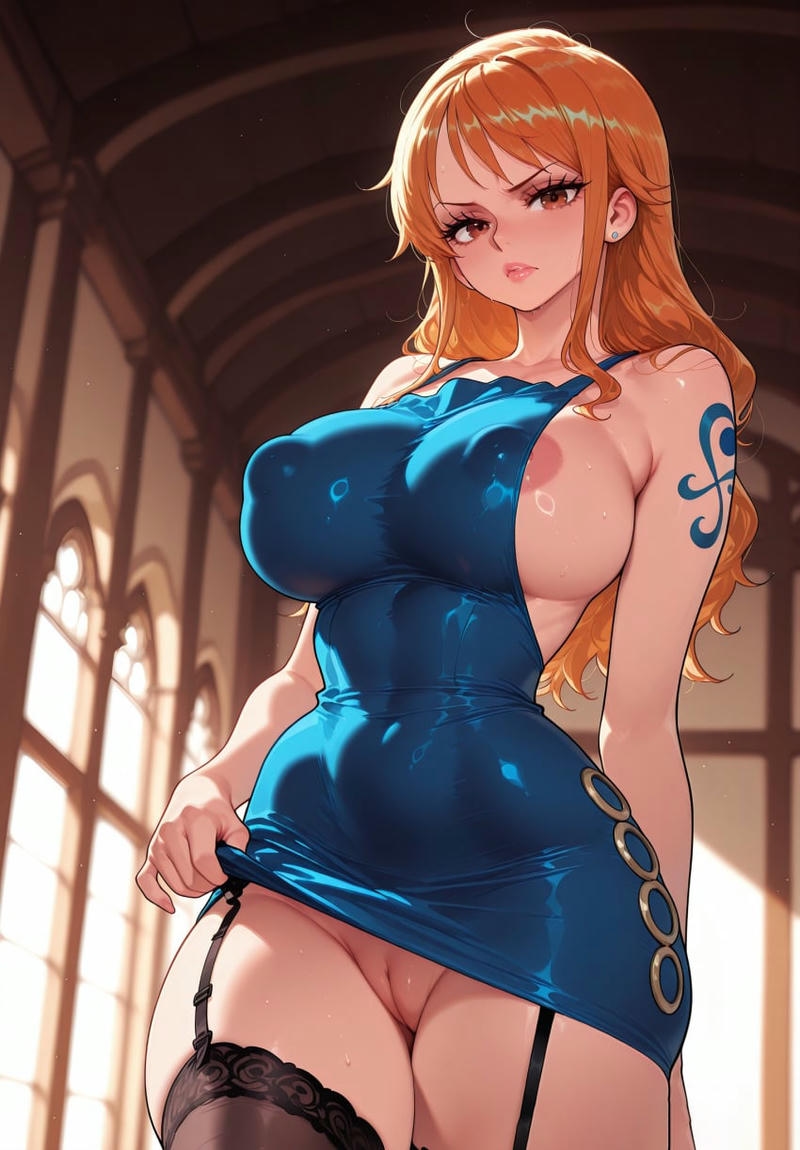 Hình gái anime mặc váy ngắn dâm loạn
