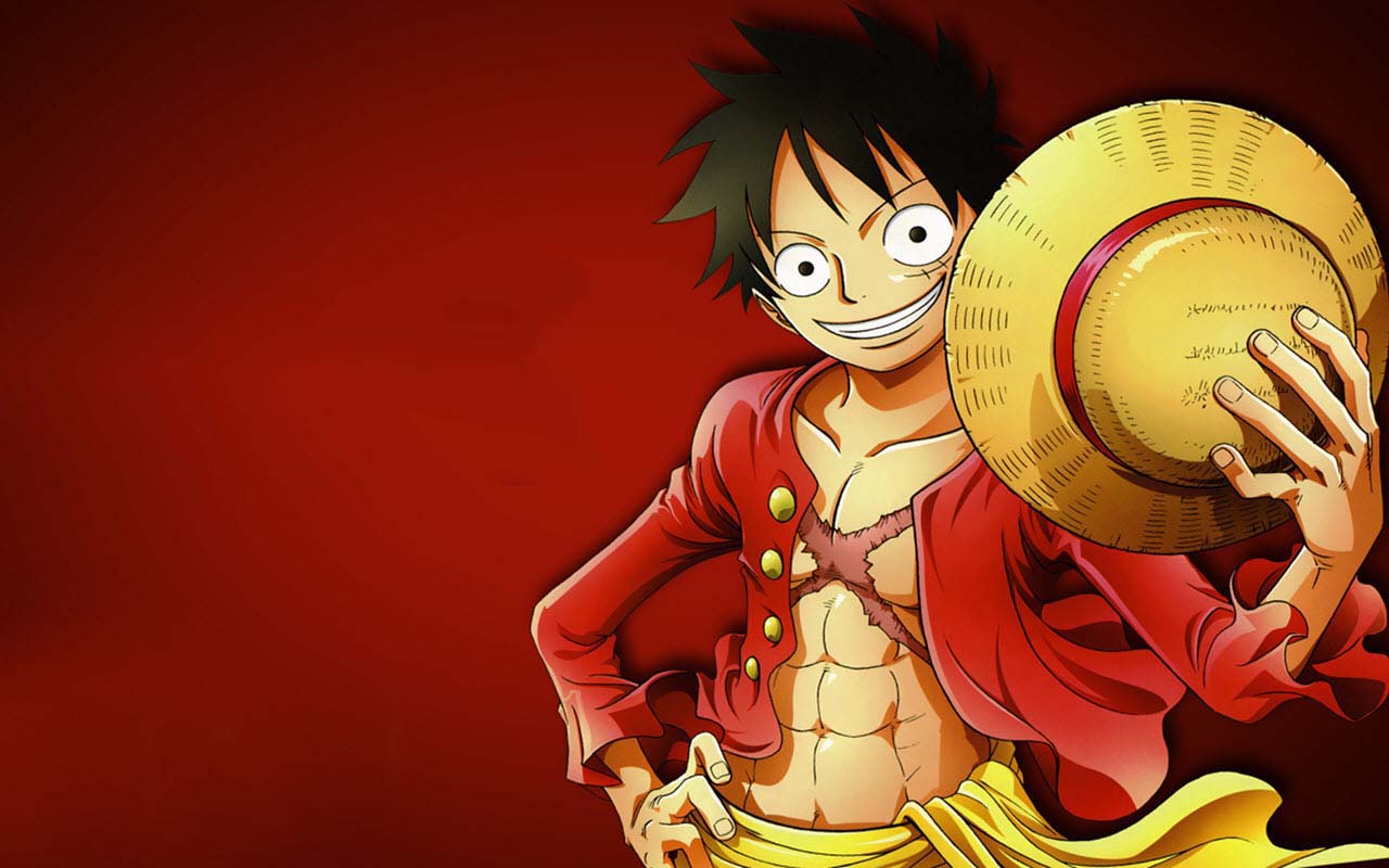Hình ảnh Luffy đẹp với mũ rơm