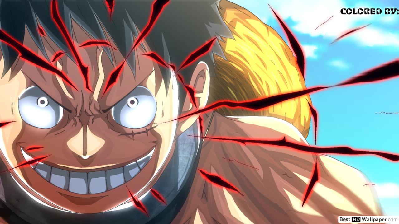Hình ảnh Luffy nụ cười hung tợn
