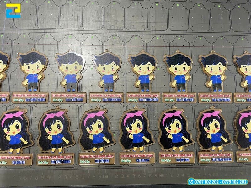 Goi Y Mot So Mau Thiet Ke Moc Khoa Hinh Chibi Hoat Hinh