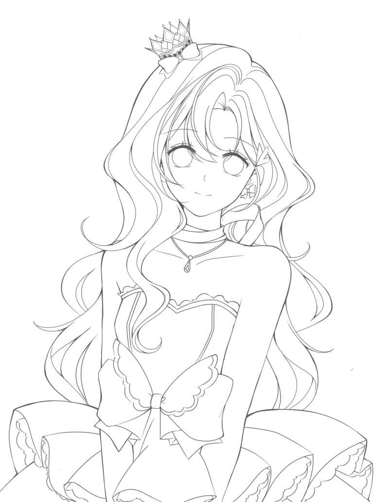 to màu anime nữ