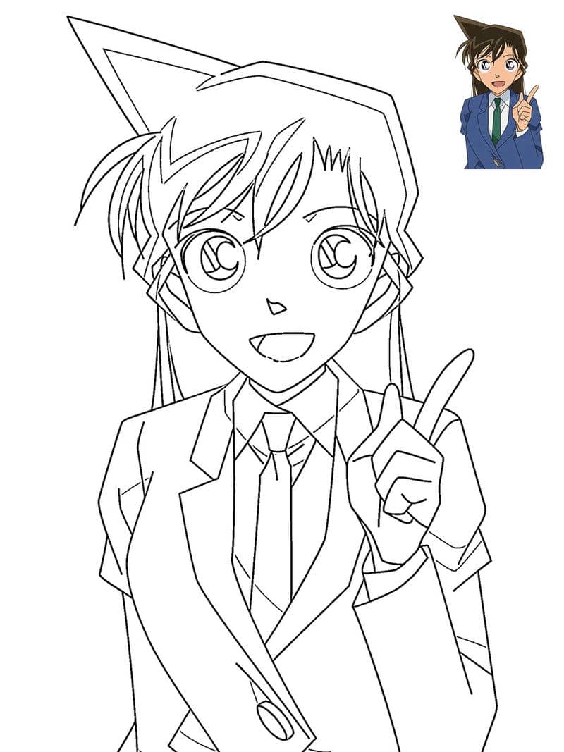 in tranh tô màu anime