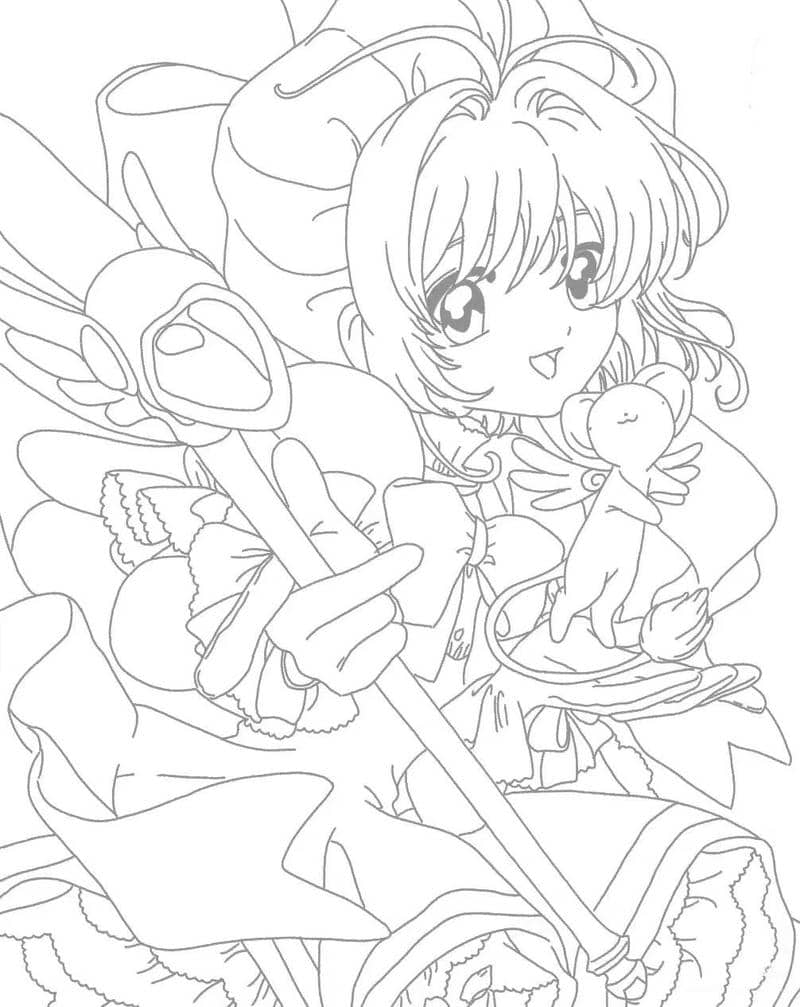 tranh tô màu công chúa anime