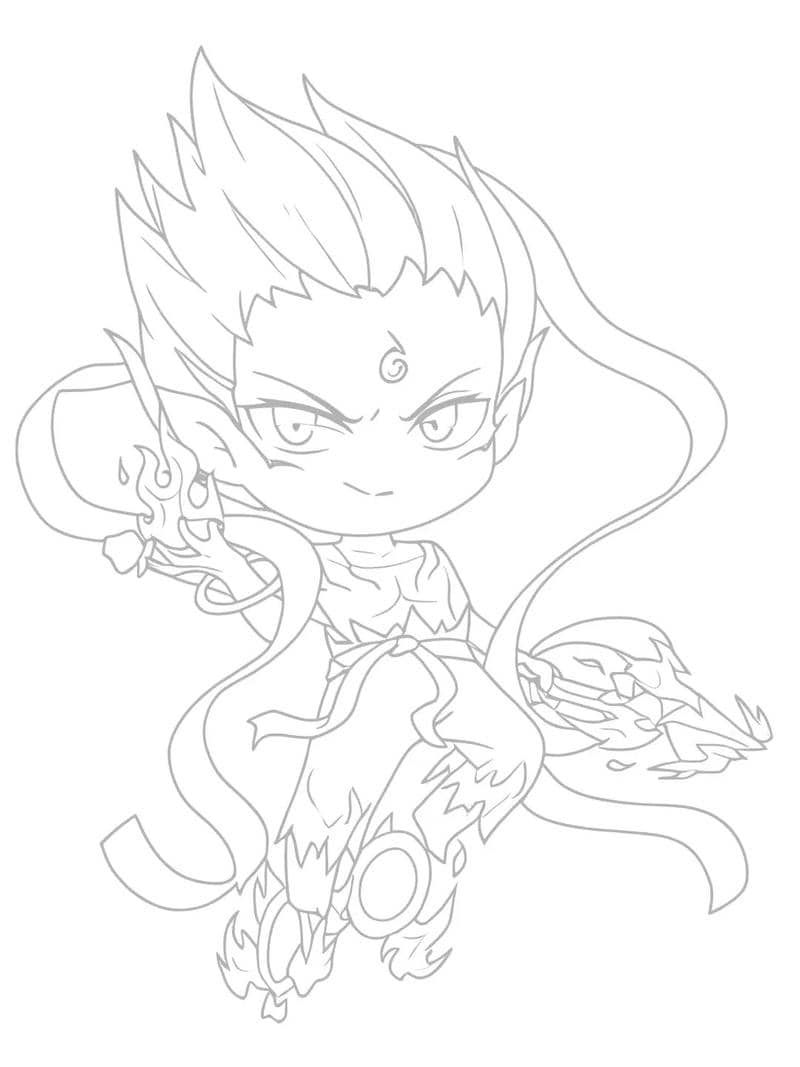 lạnh lùng tranh tô màu anime boy ngầu